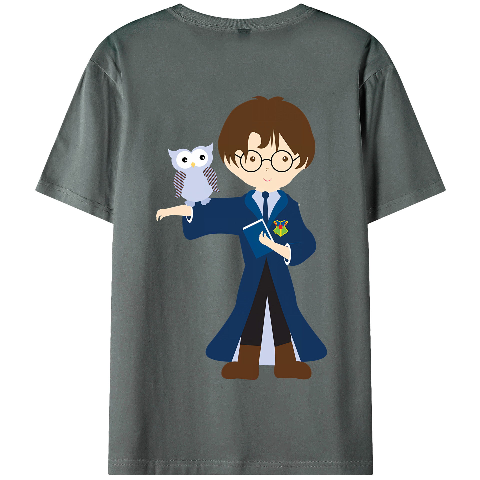 （画像用） Harry Potter ハリー・ポッターシリーズ 綿100％半袖Tシャツ（背面プリント）
